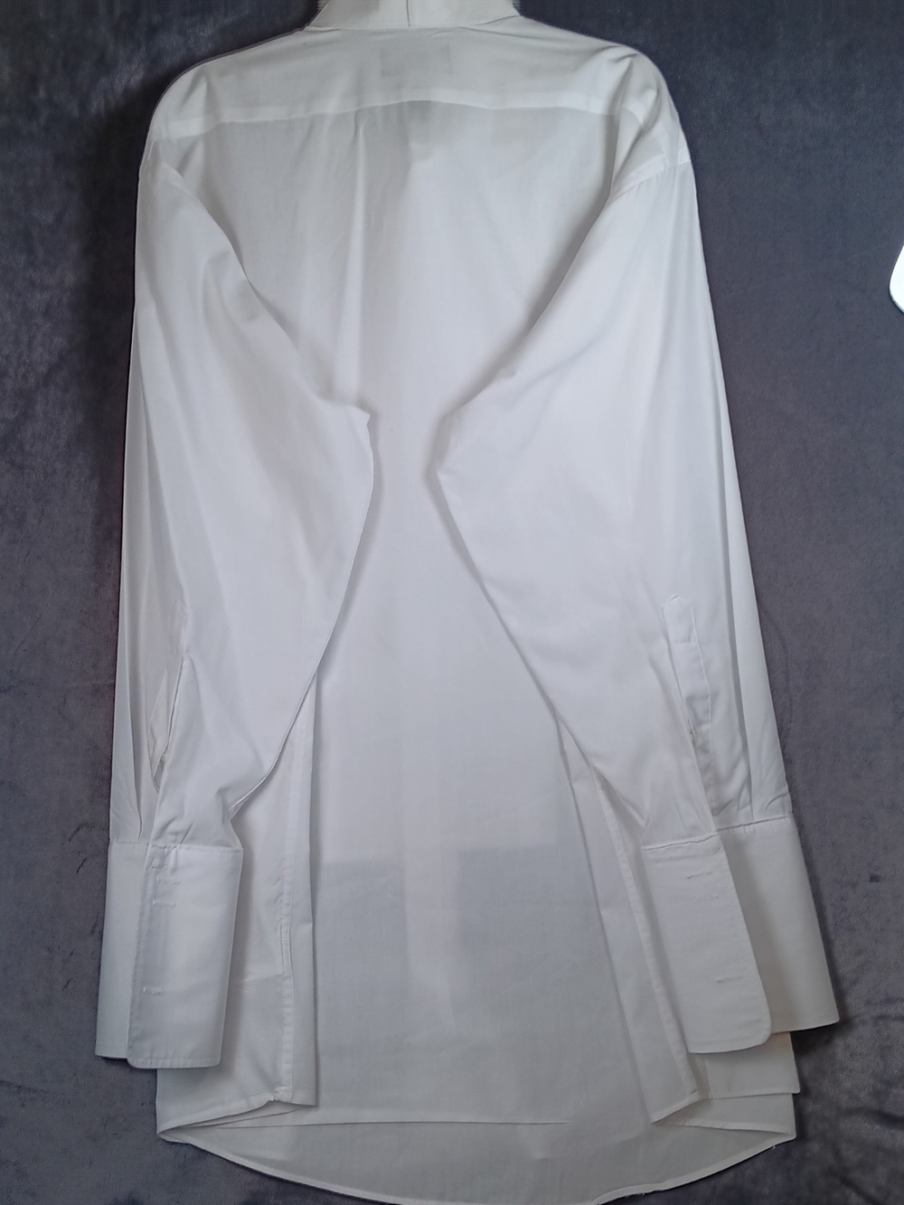 Men's White Pleated Front Tuxedo Dress Shirt - Picture 7 of 14